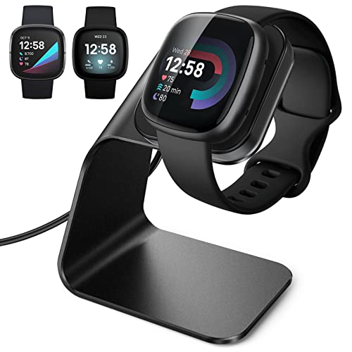 CAVN Charger Dock Compatible With Fitbit Versa 4/Versa 3/Sense