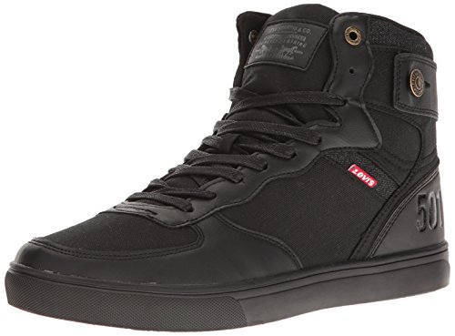 Levis Men s Jeffrey Hi 501 Mono Fashion Sneaker, Black Mono, 12 M US