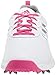 adidas Women's Response Bounce Golf Shoe, white/magenta/silver met., 9 M US