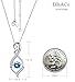ELDA & CO. Blue Topaz Necklace for Wife Mom Daughter Birthday Gifts Forever Love Infinity Sterling Silver Fine Jewelry
