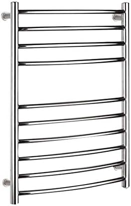タオルスタンド壁掛け式ホットタオルウォーマーバス用 ハードワイヤードおよびプラグインオプション加熱乾燥ラック 10バー102w 新着 ハードワイヤード ステンレス鋼研磨