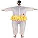 Qshine Inflatable Ballet Ballerina Cosplay Costume Halloween Funny Fancy Dress Blow Up Suit (Adult(150-200CM), Pink)