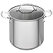 Emeril Lagasse Stainless Steel Copper Core Stock Pot, 8 quart, Silver