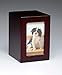 Pet Urn Peaceful Pet Memorial Keepsake Urn,Photo Box Pet Cremation Urn,Dog Urn,Cat Urn,Small Animal Urn, Size,Large, Color,Cherry, 75 cu.in