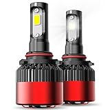 AUXITO Automobile 9005 (HB3) LED Headlight Bulbs 72W 8000Lms Per Pair Super Bright 6500K Cool White All-in-One High Beam Conversion Kit