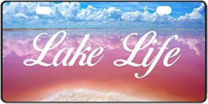 Amazon Com Lake Life Front License Plate Decorative Funny Novelty