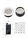 Hon&Guan 8'' Soffit Exhaust Vent, 8 Inch Round Wall Vent Cover for Bathroom Office Home (ø200mm)