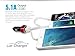 TopG Smart Mini XS 5.1 AMP 3-Port Rapid USB Car Charger for Apple and Android Devices (High Output) - Gold