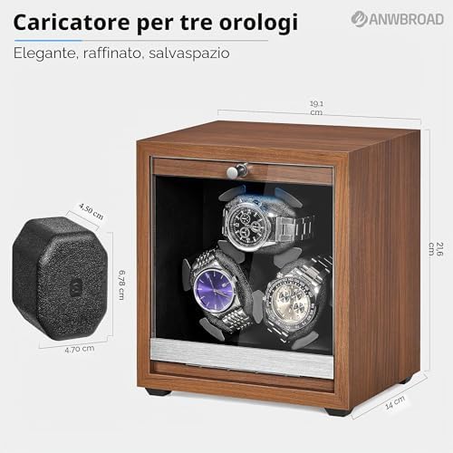 Carica Orologi Automatici 3 Rotatori 4 Modalità di Rotazione