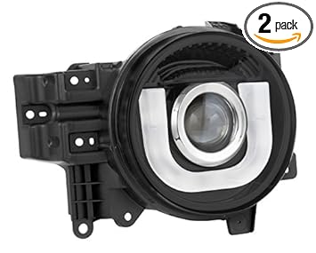 Amazon Com Ipcw Cws 2038b2 Fj Cruiser Black Replacement Halogen