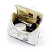Marble Makeup Bag Cosmetic Case Small Make Up Bag Portable Cosmetic Travel Bag with Brush Holders, Gold Zippers, Waterproof Organizer Case for Women and Girls