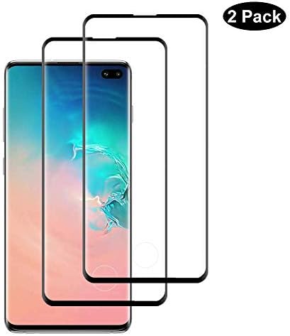 Galaxy S10 Plus Screen Protector, [2 Pack] Premium 3D Tempered Glass [Designed for Ultrasonic Fingerprint] [Case Friendly] [9H Hardness] [Ultra-Clear] Screen Protector for Samsung Galaxy S10 Plus