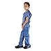 M&M SCRUBS Super Soft Children Scrub Set Kids Dress up (8/10, Ceil Blue)
