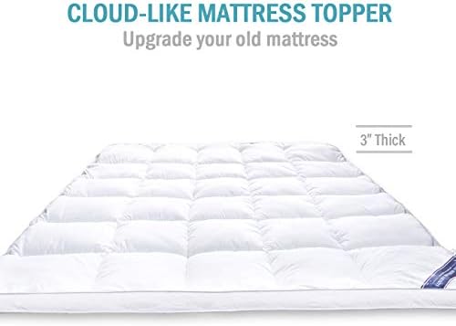 Marine Moon Mattress Topper Plush Pillow Top Mattress Pad Bed