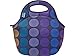 BUILT Gourmet Getaway Soft Neoprene Lunch Tote, Lightweight, Insulated, and Reusable, One Size, Plum Dots
