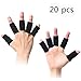 Busy Mom 20pcs Summer Finger Sleeves Sport Elastic Arthritis Trigger Braces Knuckle Compression Protector Prevent Calluses (20 Black)