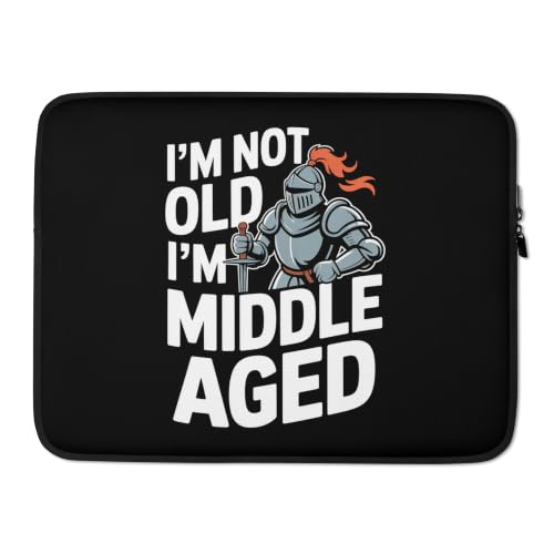 Middle Aged Knight Laptop Sleeve