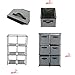 Function Home Sideboard Buffet Storage Cabinet, Drawer Cabinet, 3 Drawer Cabinets with Shelves, Organizer Tower Unit for Storing Kitchen Supplies Books Towels in Grey