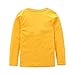 Boys Cotton Long Sleeve T-Shirts T Rex Dinosaur Shirt Graphic Tees Yellow Size 7/6-7