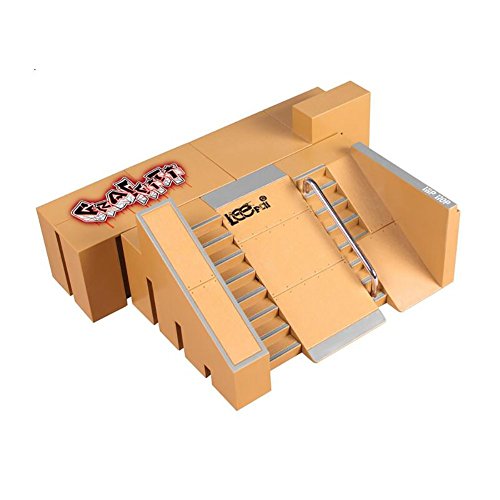 Skate Park Kit, Hometall 5PCS Skate Park Kit Ramp Parts for Finger Skateboard Ultimate Parks Training Props. (5PCS)