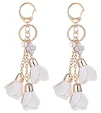 Giftale Flower Key Ring Handbag Accessories Tassels Keychain for Handbag Pack of 2, SH006