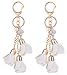 Giftale Flower Key Ring Handbag Accessories Tassels Keychain for Handbag Pack of 2, SH006