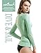 Rash Guard Women, DIVE & SAIL UPF 50+ UV Sunblock Swim Shirts Fast Dry Long Sleeve Surf Rashguard Tee
