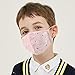 Kids Cotton Mouth Mask Adjustable Anti Dust Mouth Mask,Kids Cotton Face Mask Reusable Mask Anime Face Mask Washable Mask Cute Dustproof Mask for Camping Outdoors for Kids Toddlers Teens Children,Pink