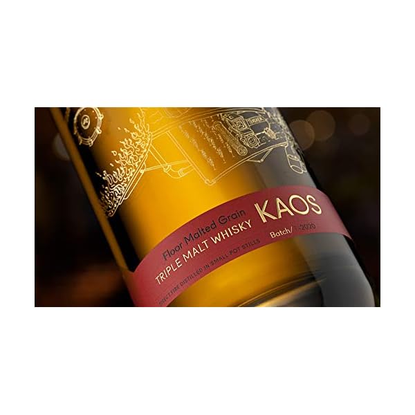 Stauning KAOS Triple Malt Whisky - Dänischer Whisky - Bodenvermälztes Getreide - Direkt befeuert in kleinen Pot-Stills destilliert - 3 Jahre - 46% Vol. - 1 x 0,7 L – Bild 3