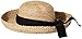 Scala Women's Crocheted Crown Raffia Hat