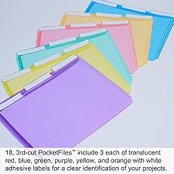 Ultimate Office PocketFile Clear Poly Document