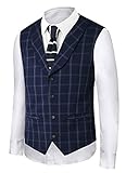 Hanayome Men's Fashion Business V-neck Casual Slim Fit Suit Vest Plus Size Jacket SI2
