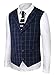 Hanayome Men's Fashion Business V-neck Casual Slim Fit Suit Vest Plus Size Jacket SI2