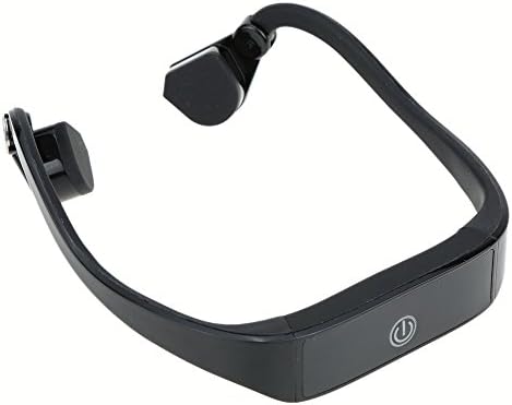 PowerRider Bone Conduction Headset Sweatproof Wireless Bluetooth Earphone Outdoor Sports Headphone Hands-free with Mic (Black)