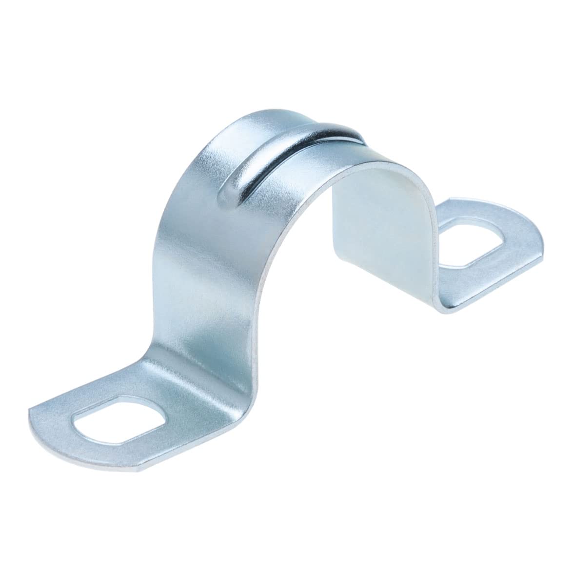 U Type Pipe Bracket for 16 mm Diameter Pipe, Anchor Clamp, Pipe Saddle Clamps, Grip Clamp, U-Shaped Half Pipe Strap Fitting for Pipes, Cables, Garden Hose (Pack of 25)