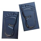 sweetyhomes 2 Pack Walk Maker Reusable Rock Stone Molds Concrete Path DIY Maker Footprint Shape ABS Plastic Yard Patio Lawn Garden DIY Walkway Pavement Paving Moulds