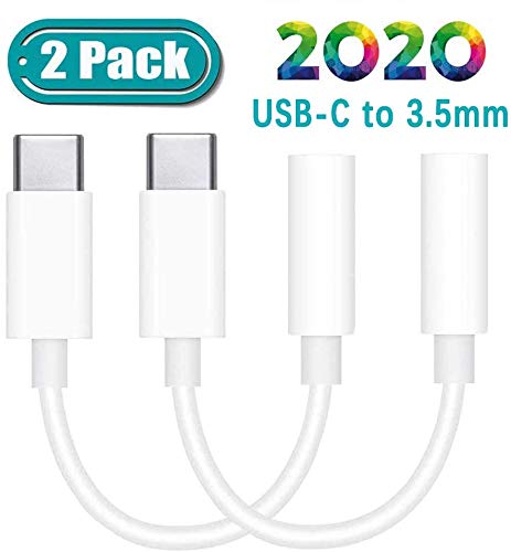 USB C to 3.5mm Headphone Adapter Earbuds Earphones Cable Plug and Play 2 Pack,Type C Aux Audio Dongle Compatible with iPad Pro 2018,Pixel 3/2/3XL/2XL and More Type-C Phone Devices Telescope Eyepieces