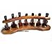 Fashion New Wooden Pipe Stand Rack Holder for Tobacco Smoking Pipes. Handcrafted (For 7)