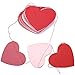 Konsait 18.37FT/30Heart Bridal Shower Wedding Valentine's Day Decoration Paper Heart Banner Pink Red Love Heart Bunting Garland Hanging Decor
