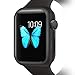 Case Protector for Apple Watch Series 4/Series 5 40/ 44mm, Soft Anti-Scratch Protective Cover Shock Proof Protective Bumper Case for Apple iwatch Series 4/Series 5 (Black, 44mm)