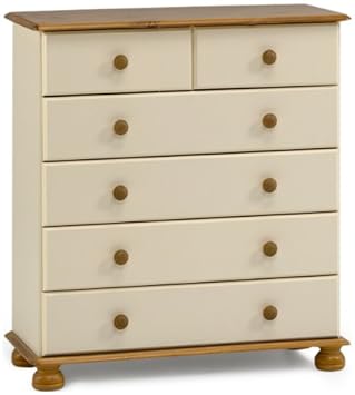Steens Richmond 4 Plus 2 Drawer Pine Chest Of Drawers Cream