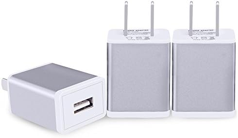 Wall Charger, INEER 3PCS 1Amp USB Port Micro USB Power Adapter Home Wall Charger Plug for iPhone 7/7 Plus 6/6s Plus 5 5S SE Samsung Galaxy S5 S4 S3 and More USB Devices