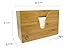 Bamboo Dual-Dispensing Multi-Fold Paper Towel Holder. Wall Mount or use on Counter Top, Table, or Sink for Portable Use. Houses Single, Z, C, Multi-Fold Paper/Hand Towels(Paper Towels Not Included)