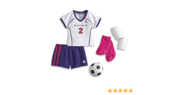 girl in soccer uniform