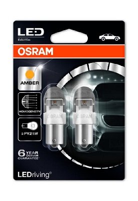 OSRAM 7557YE-02B AMBER LEDriving PREMIUM Retrofit PY21W