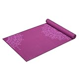 Gaiam Print Yoga Mat, Purple Medallion, 3mm