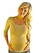 Mommylicious Black and White Striped Seamless Scoop Neck Maternity Top (Black White Striped)