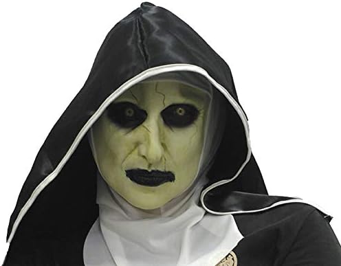 Oside Evil Nun Latex Full Face Mask with Habit Headdress