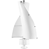 Wind Turbine, 12V 100W Vertical Axis Wind Turbine Generator with Electromagnetism Controller, 2 Aluminum Alloy Blades, Permanent Magnet Generator for Mobile House Cabin