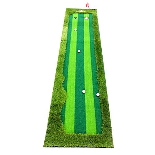 Synturfmats Golf Putting Green System Golf Training Mat Real-Like Grass Putting Trainer Set Indoor Outdooor